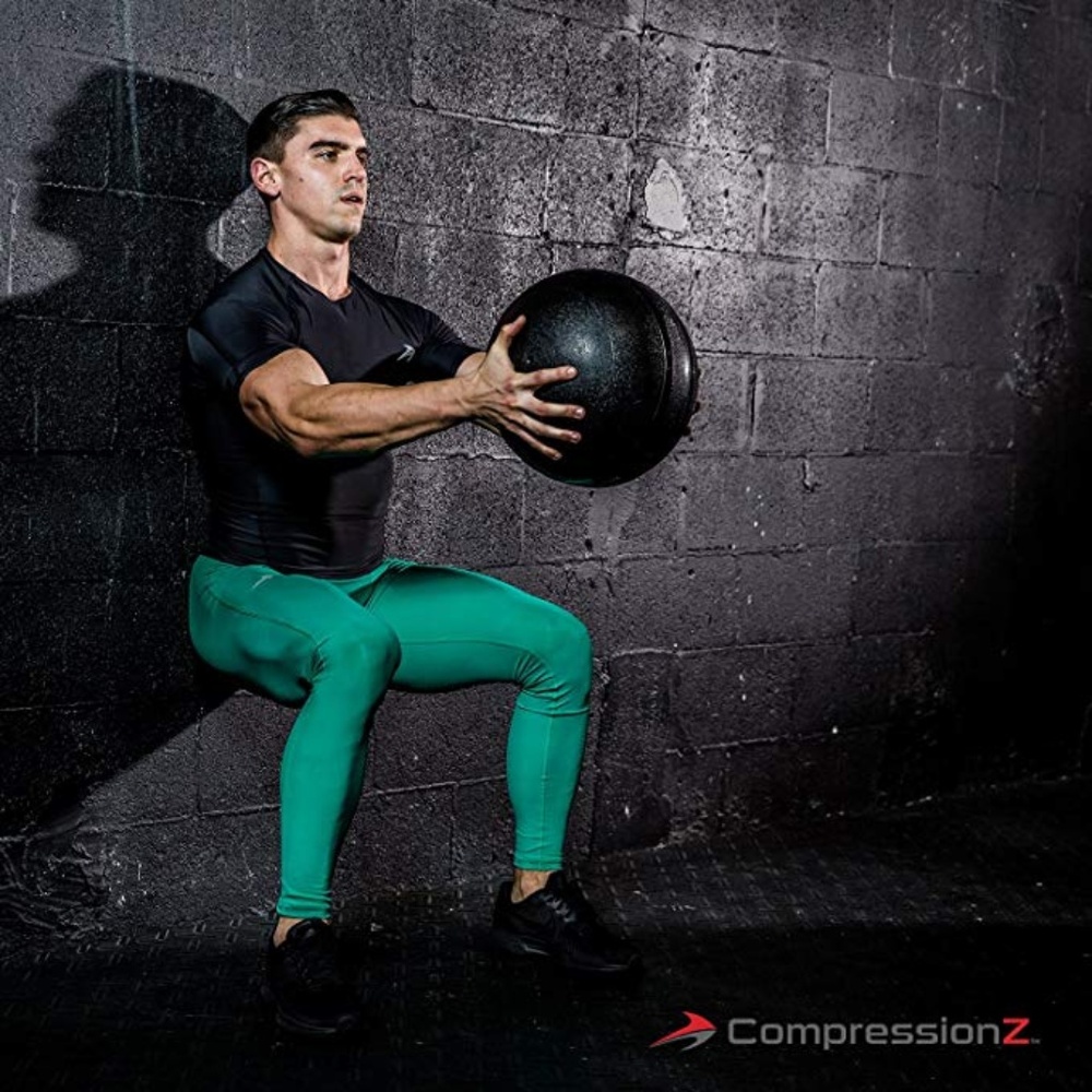 Green Men's Compression Tights